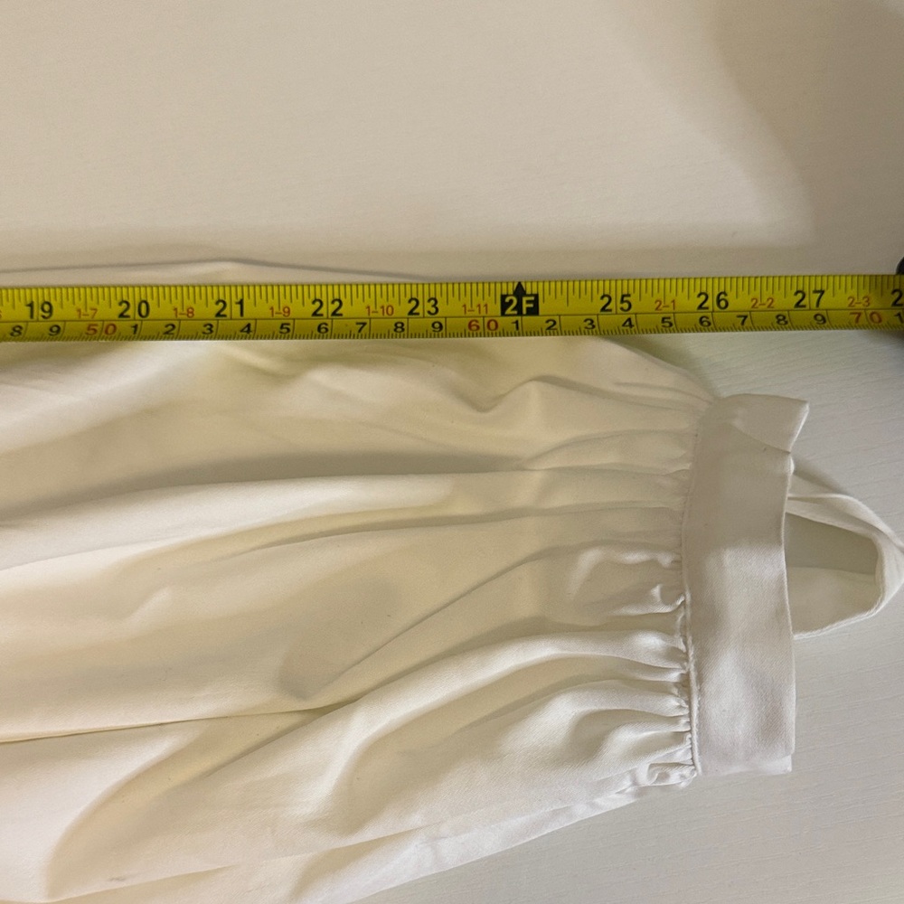 Chic White Long Sleeve Dress - Picture 10 of 11